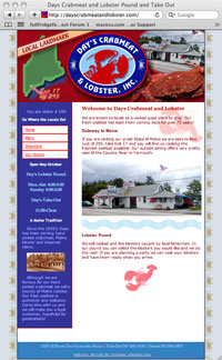 dayscrabmeatandlobster new website design